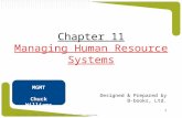 Copyright ©2008 Cengage Learning. All rights reserved 1 Chapter 11 Managing Human Resource Systems Designed & Prepared by B-books, Ltd. MGMT Chuck Williams.