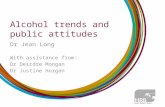 Alcohol trends and public attitudes Dr Jean Long With assistance from: Dr Deirdre Mongan Dr Justine Horgan.