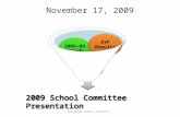 November 17, 2009 State Growth Model 2006-09 Trends AYP Results 2009 School Committee Presentation Brockton Public Schools.