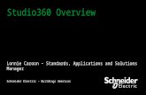 Studio360 Overview How to standardize, simplify, & streamline your most valuable product… your knowledge Lonnie Caroon – Standards, Applications and Solutions.