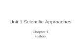 Unit 1 Scientific Approaches Chapter 1 History. Comparative psychology- concerned w/ ani beh Ethology- branch of biology studying ani beh Behavioral ecology-