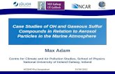 Case Studies of OH and Gaseous Sulfur Compounds in Relation to Aerosol Particles in the Marine Atmosphere Max Adam Centre for Climate and Air Pollution.