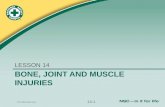 © 2011 National Safety Council BONE, JOINT AND MUSCLE INJURIES LESSON 14 14-1.