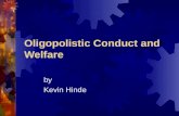 Oligopolistic Conduct and Welfare by Kevin Hinde