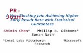 A Non-Blocking Join Achieving Higher Early Result Rate with Statistical Guarantees Shimin Chen* Phillip B. Gibbons* Suman Nath + *Intel Labs Pittsburgh.