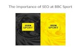 The importance of SEO at BBC Sport. Headlines Getting to the top of Google.