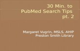 Margaret Vugrin, MSLS, AHIP Preston Smith Library.
