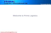 Welcome to Prime Logistics .