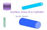 Surface Area of a Cylinder By Mr. Martin. Overview Behold!Behold! A can with a: –Top (radius 3.75 cm) –Bottom (same as top), and –Label (11 cm high) Note: