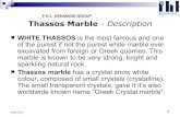 Thassos Marble Description