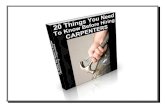 20 Things They Need to Know Before Hiring Carpenters