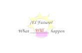 ¡El Futuro! What _______ happen Will. Usa el infinitivo entero No quites el ___, ___, ___. -AR-ER-IR.