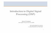 3F3 1 Introduction to DSP