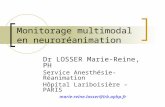 Monitorage multimodal en neuroréanimation Dr LOSSER Marie-Reine, PH Service Anesthésie-Réanimation Hôpital Lariboisière – PARIS marie-reine.losser@lrb.aphp.fr.