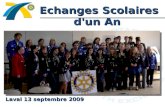 Echanges Scolaires d'un An Laval 13 septembre 2009.