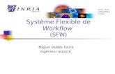 Système Flexible de Workflow (SFW) Miguel Valdés Faura Ingénieur associé ECOO Team LORIA/INRIA France.
