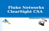 Fluke Networks ClearSight CSA. ClearSight CSA Version 7.3.0.12 Service Technique 2.