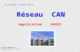 1 Réseau CAN Application GRUES Un exemple d'application Patrick MONASSIER Université Lyon 1 France.
