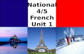 National 4/5 French Unit 1. South Ayrshire Modern Languages.