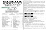 Honda Small Engines GXV340 and GXV390 manual