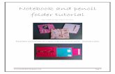 Notebook and Pencil Folder Tutorial