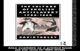 David Turley - The Culture of English Anti-Slavery - 1780-1860