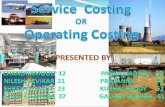 11CMA-Service or Operating Costing