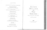 ALICE MILLER - Free From Lies ( Extracts) - Preface + Last Chapter.