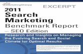2011 Search Marketing Benchmark Report - SEO Edition (Excerpt)