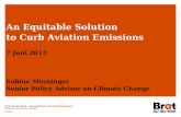 Brot für die Welt – Evangelischer Entwicklungsdienst Climate Justice and Aviation Seite 1 An Equitable Solution to Curb Aviation Emissions 7 Juni 2013.