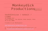 Monkeydick Productions performance of performance Verhältnisse / Arbeit / Liebe im Rahmen der Love Affairs. You better shop around, Wien am 25.01.2008.