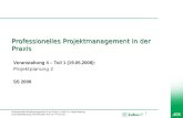 Professionelles Projektmanagement in der Praxis, © 2008 Dr. Harald Wehnes Universit¤t W¼rzburg, FB Informatik, Prof. Dr. P.Tran-Gia 1 kubus-IT Professionelles