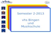 Semester 2-2013 vhs Bingen und Musikschule. Entspannung Entspannungstechniken kennenlernen – Gelassenheit erreichen 16. November, 10:00 Uhr NEU: Autogenic.