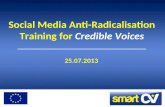 Social Media Anti-Radicalisation Training for Credible Voices 25.07.2013.