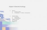 Digital Videotechnology 1.Basics a.Analog Video b.Composite, S-Video, Component 2.Digital Video 1.Sampling 2.Compression 3.Digital Camera 4.DV Format 5.Digital.