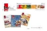 Pricelist No. 10 01.08.2010 Media-Information 2011 ® The first Bio-Fachmagazin since 1994.