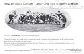How to scale Scrum - Ursprung des Begriffs Scrum Scrum contested between Newport and London Welsh in 1904, showing the more upright stance of the scrum.