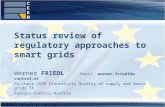 Werner FRIEDL Email: werner.friedl@e-control.at Co-chair CEER Electricity Quality of supply and Smart grids TF Energie-Control Austria Die Evolution der.