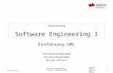 1 Dozenten: Markus Rentschler Andreas Stuckert Version 18.05.2014 Software Engineering I VE 04: Einführung UML Vorlesung Software Engineering I Einführung.