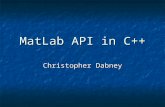 MatLab API to C++