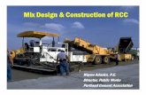 Mix Design & Construction of RCC