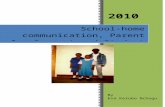 School-Home Communication, Parent Involvement and Student Success