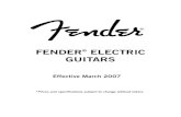 Fender Electric Guitars Winter 2007