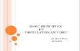 Distillation and DWC outline