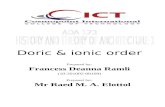 History & Theory of Architecture - Doric & Ionic Order assignment