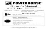 Pressure Washer Product Manual