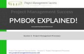 Project Management Success - PMBOK Explained - Session 3 Project Management Processes