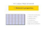 Physics of Materials 9 Dielectric Properties
