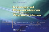 Integral Equations and Their Applications