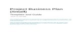Project Business Plan Template and Guide for Small Projects